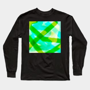 Bright green and blue Long Sleeve T-Shirt